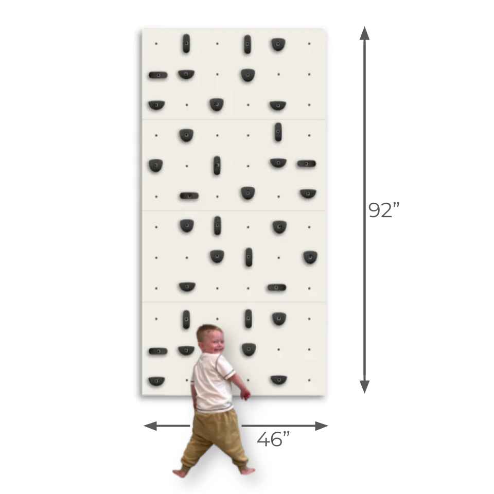 Set of 4 Climbing Panels + 40 Holds (approx. 29 sqft)