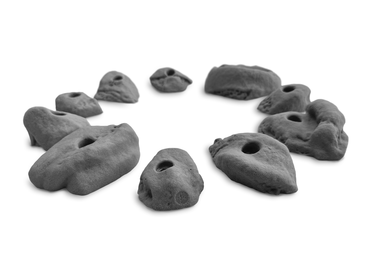 Set of 10 Natural Rock Shaped Climbing Holds