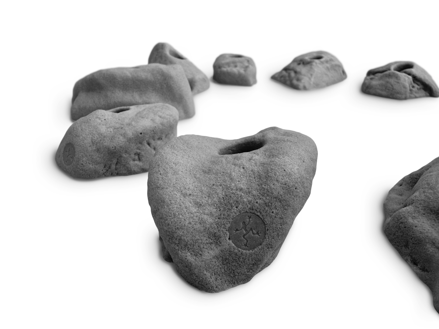 Set of 10 Natural Rock Shaped Climbing Holds