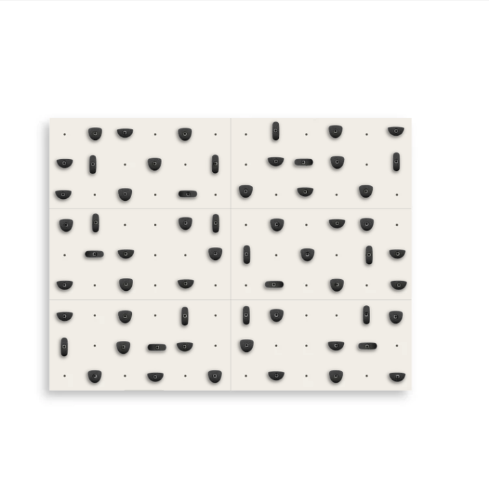 Set of 6 Climbing Panels + 60 Holds (approx. 44 sqft)