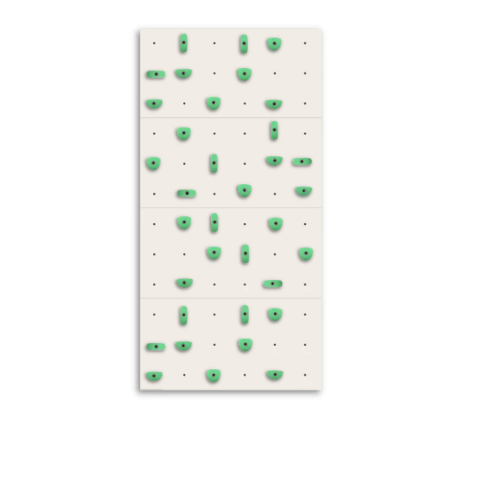 Set of 4 Climbing Panels + 40 Holds (approx. 29 sqft)