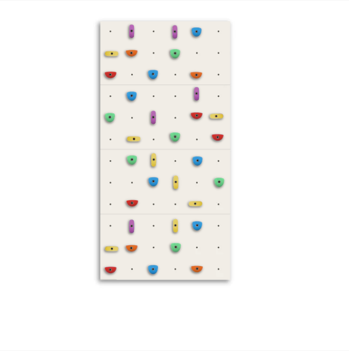 Set of 4 Climbing Panels + 40 Holds (approx. 29 sqft)
