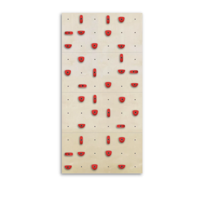 Set of 4 Climbing Panels + 40 Holds (approx. 29 sqft)