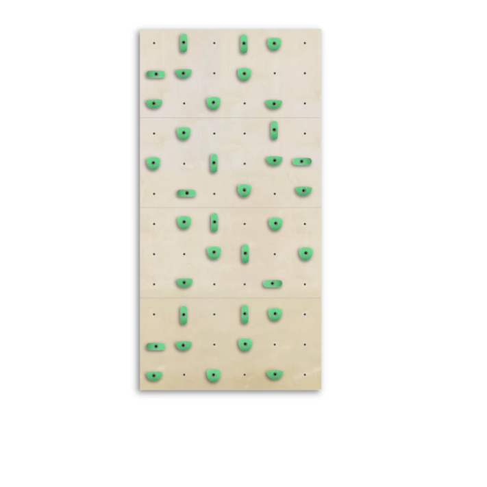 Set of 4 Climbing Panels + 40 Holds (approx. 29 sqft)