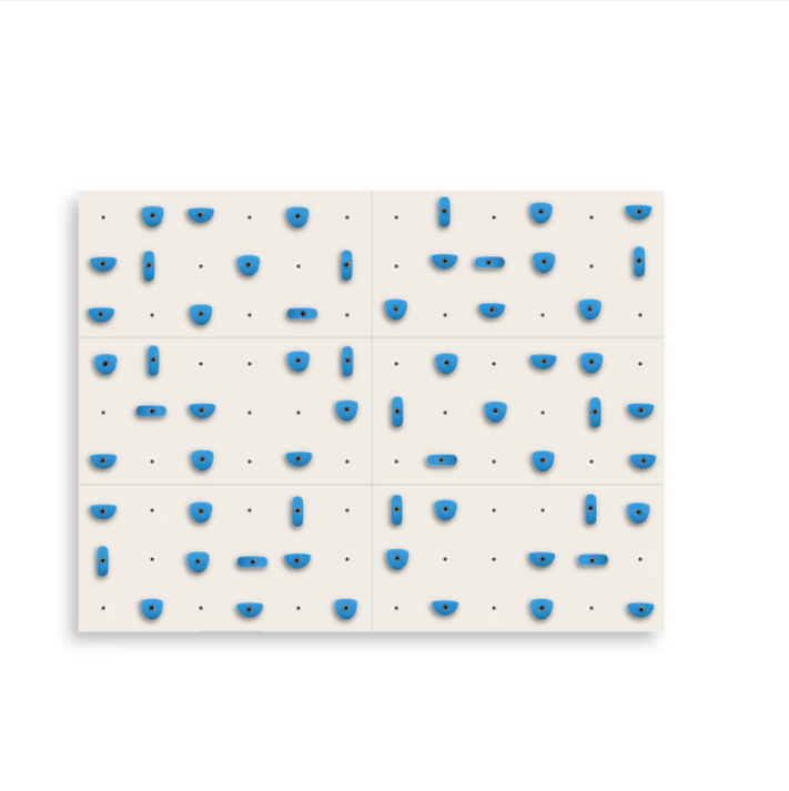 Set of 6 Climbing Panels + 60 Holds (approx. 44 sqft)