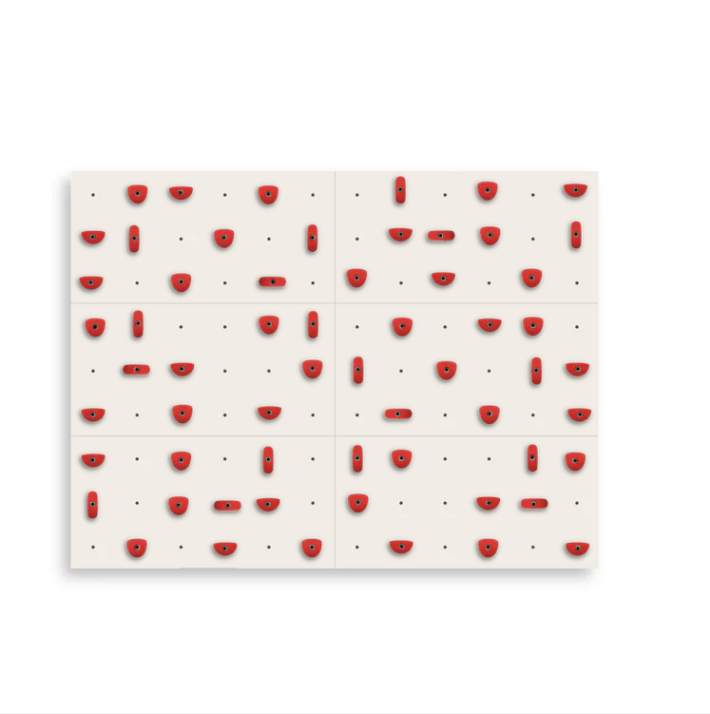 Set of 6 Climbing Panels + 60 Holds (approx. 44 sqft)