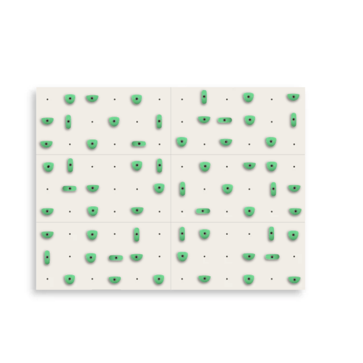 Set of 6 Climbing Panels + 60 Holds (approx. 44 sqft)