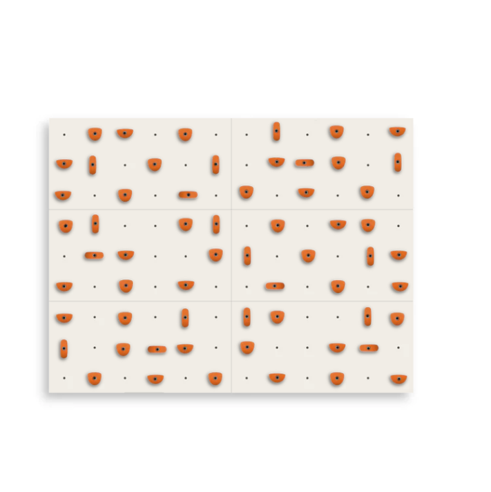 Set of 6 Climbing Panels + 60 Holds (approx. 44 sqft)