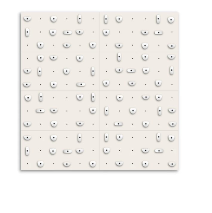 Set of 8 Climbing Panels + 80 Holds (approx. 59 sqft)