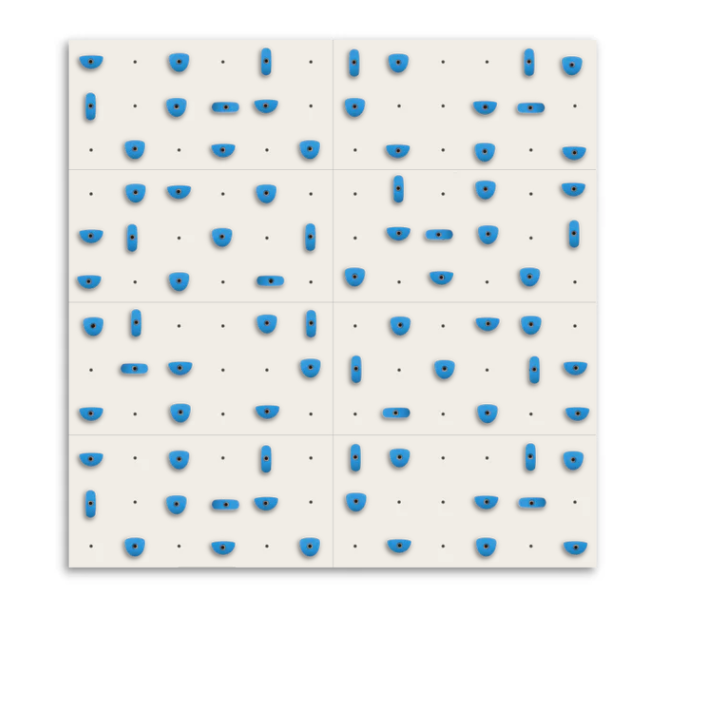 Set of 8 Climbing Panels + 80 Holds (approx. 59 sqft)