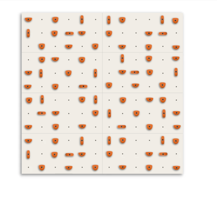 Set of 8 Climbing Panels + 80 Holds (approx. 59 sqft)