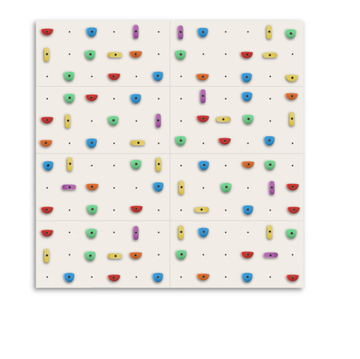 Set of 8 Climbing Panels + 80 Holds (approx. 59 sqft)