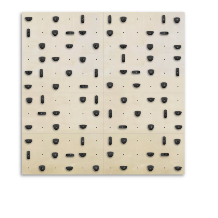 Set of 8 Climbing Panels + 80 Holds (approx. 59 sqft)