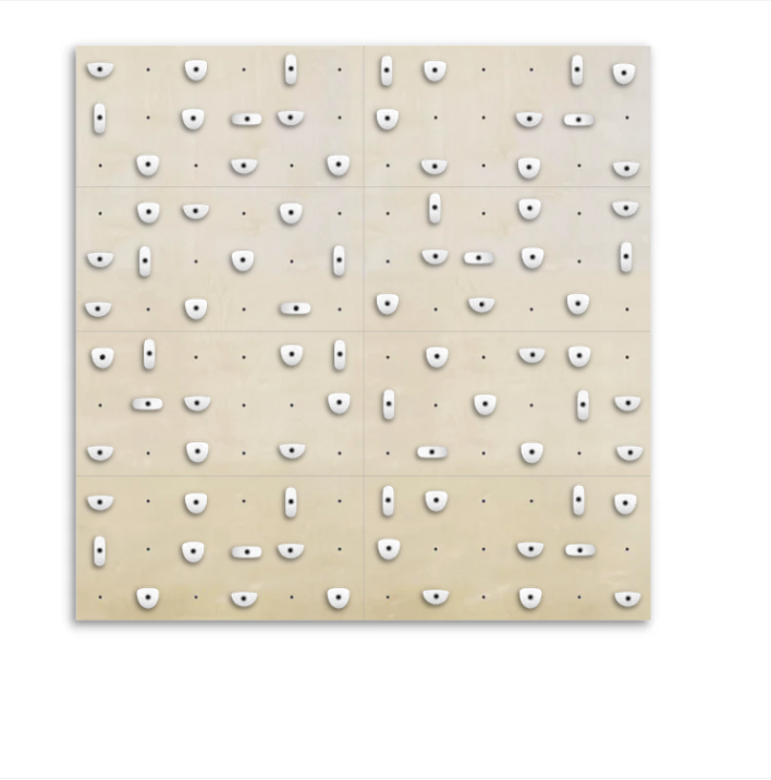 Set of 8 Climbing Panels + 80 Holds (approx. 59 sqft)