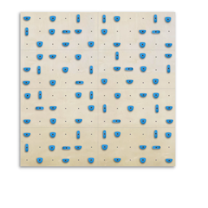 Set of 8 Climbing Panels + 80 Holds (approx. 59 sqft)