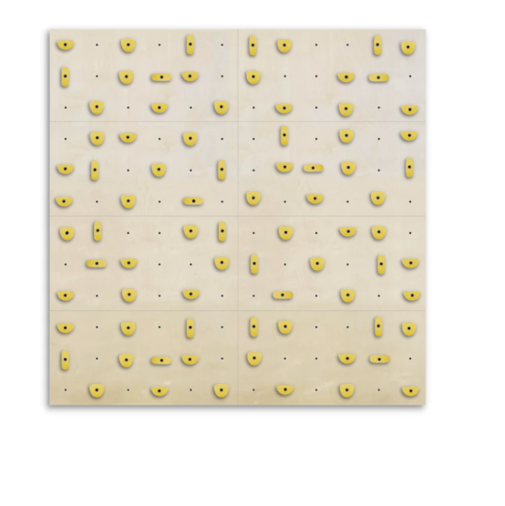 Set of 8 Climbing Panels + 80 Holds (approx. 59 sqft)