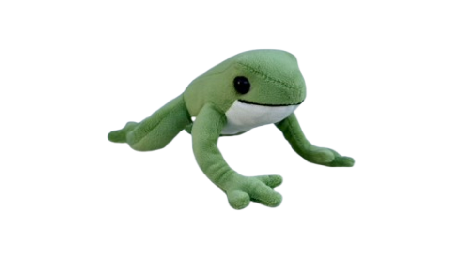 Benji the Tree Frog Plush Animal Posable Magnetic Tree Frog Play