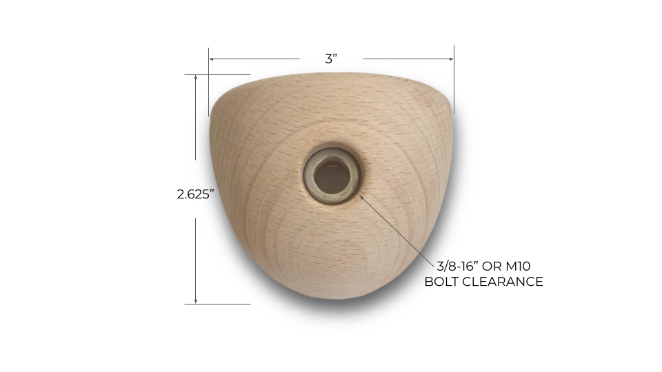 Set of 10 Wooden Climbing Holds, Kid's Variety Pack