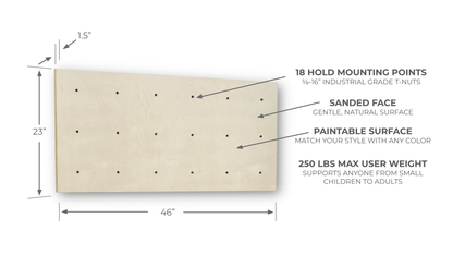 Set of 3 Climbing Panels + 30 Holds (approx. 22 sqft)