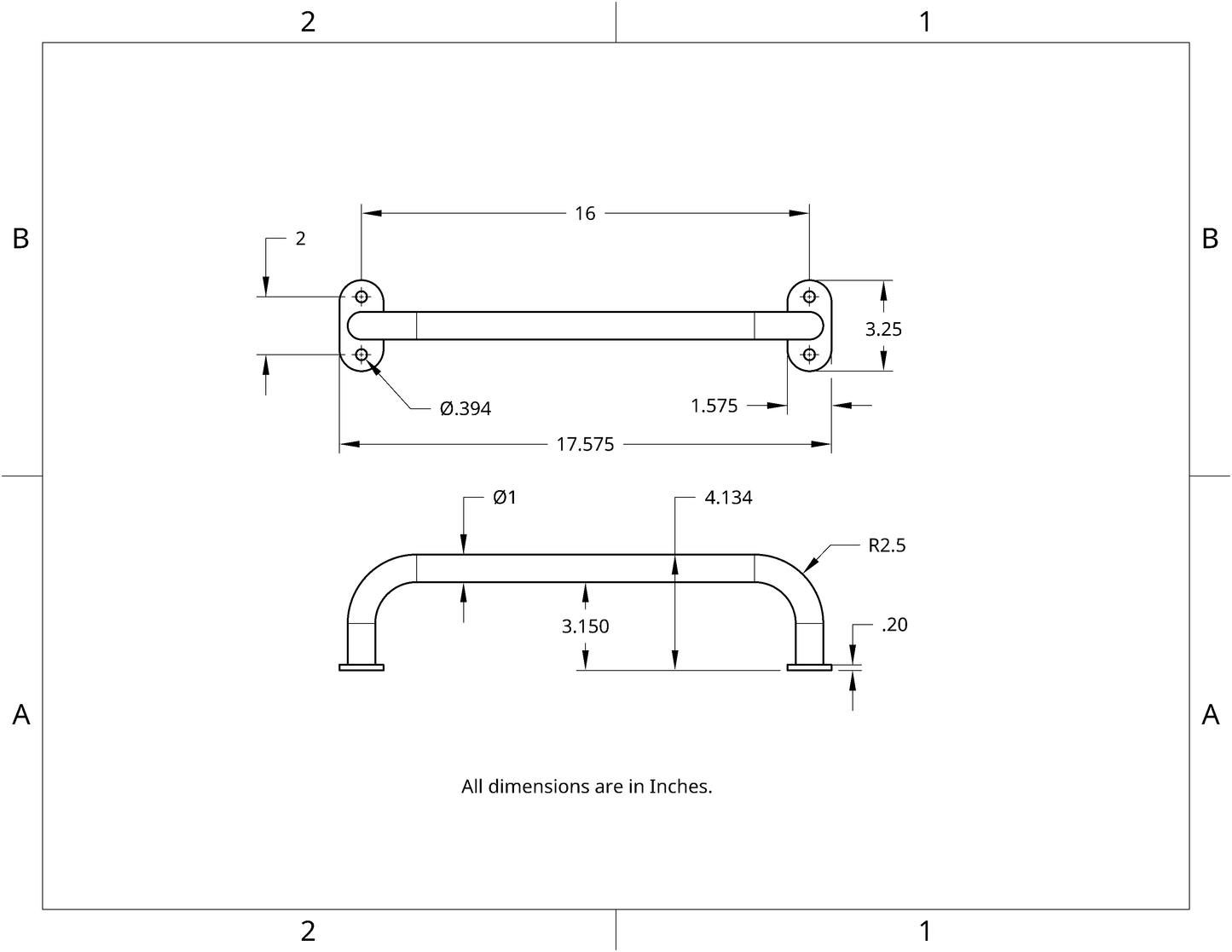 Monkey Bar - 16"