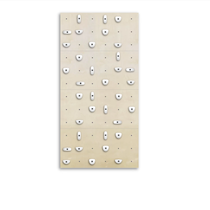 Set of 4 Climbing Panels + 40 Holds (approx. 29 sqft)
