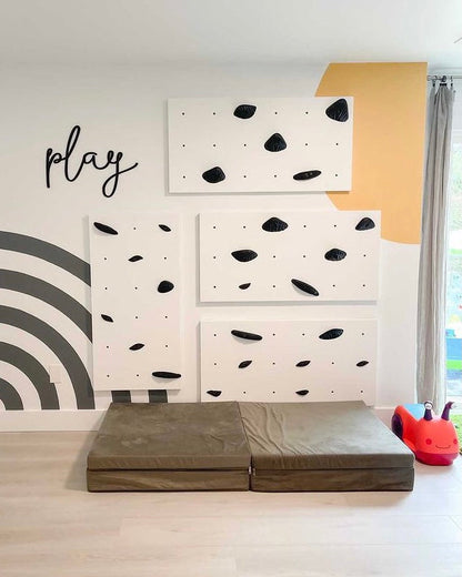 BUNDLE - 1X White Panel - Home Climbing Wall Starter Kit