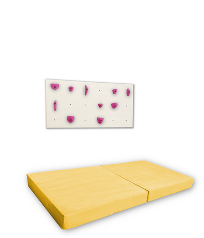 BUNDLE - 1X White Panel - Home Climbing Wall Starter Kit